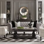 Grey and Off White Living Room Designs