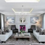 Grey and Off White Living Room Designs