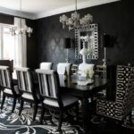 Black White Dining Room