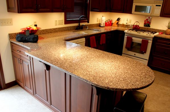 Lovely Kitchen Design With Granite Countertops 1